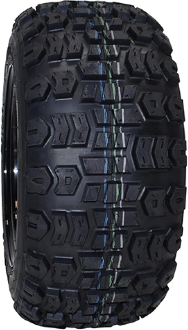 Red Hawk TIR-258 Tire Kenda Terra Trac, 18x8.5-10, 4 Ply, (4) TIR-217 mounted on TIR-400 and eight (8) TIR-217 Golf Carts